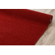 Alfombra de pasillo ETON rojo - Liso y uniforme - Para bodas, iglesias 