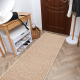 Alfombra de pasillo ETON Liso y uniforme beige