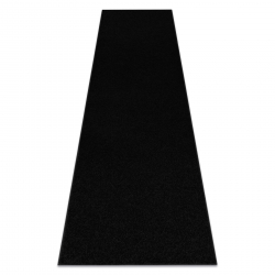 Trendy futó szőnyeg fekete - Sima Egyszerű