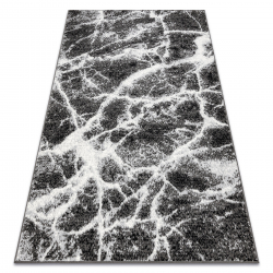 BCF Tapis Morad MARMUR marbre - anthracite / noir
