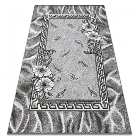 Carpet BCF Morad TRIO flowers, leaves classic - grey