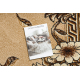 BCF Tapis Morad TRIO fleurs, feuilles classique - vieil or