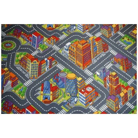 Passadeira carpete ESTRADAS BIG CITY cinzento