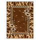 BCF Tapis Morad TRIO fleurs, feuilles classique - marron