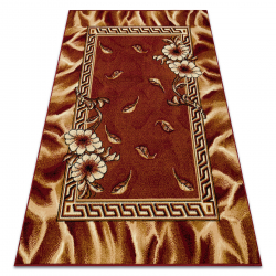 BCF Tapis Morad TRIO fleurs, feuilles classique - bordeaux