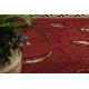 Килим BCF Morad TRIO Класически цветя Листа - бордо