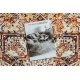 ANTIKA tapijt ancret honey, modern ornament, wasbaar - crème / oranje