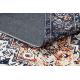 ANTIKA carpet ancret sunset, modern ornament, washable - navy blue / orange