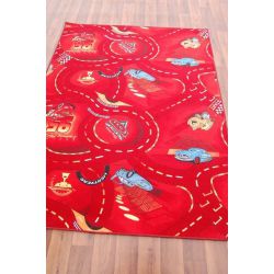 Disney szőnyegpadló szőnyeg AUTÓK piros
