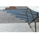 ANTIKA alfombra 124 tek, geométrico moderno, lavable - beige / azul