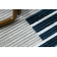 ANTIKA 124 tek kilimas, modernus geometrinis skalbiamas - smėlio spalvos / mėlyna