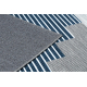 ANTIKA 124 tek szőnyeg, modern geometriai mosható - bézs / kék