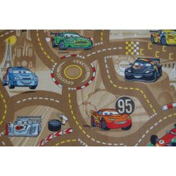 Podna obloga od tepiha DISNEY CARS bež 