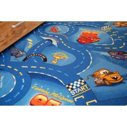 Disney szőnyegpadló szőnyeg AUTÓK kék