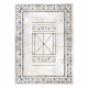 ANTIKA 125 tek szőnyeg, modern keret, görög mosható - bézs / szürke 