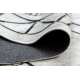 ANTIKA 125 tek kilimas, modernus okvir, graikiškas skalbiamas - smėlio spalvos / pilka 