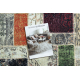 ANTIKA 109 tek szőnyeg, modern patchwork, görög mosható - bézs / szürke 