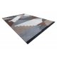 ANTIKA 126 tek Teppich, modernes geometrisch waschbar - beige / grau