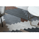 ANTIKA alfombra 126 tek, geométrico moderno, lavable - beige / gris 