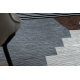 ANTIKA 126 tek Teppich, modernes geometrisch waschbar - beige / grau