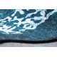 Koberec ANTIKA 123 tek, moderný ornament, prateľný - blau