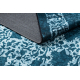 ANTIKA tæppe 123 tek, moderne ornament, vaskbart - blå