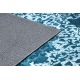 ANTIKA tapijt 123 tek, modern ornament, wasbaar - blauw