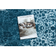 ANTIKA tæppe 123 tek, moderne ornament, vaskbart - blå
