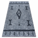 ANTIKA matta 119 tek, modern aztec, tvättbar - grå 