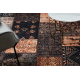ANTIKA alfombra ancient chocolate, patchwork moderno, griego lavable - marrón / terracota