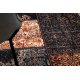 ANTIKA alfombra ancient chocolate, patchwork moderno, griego lavable - marrón / terracota