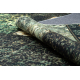ANTIKA ancient olive rug, modern patchwork, Greek washable - green