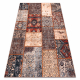 ANTIKA Tappeto ancient rust, patchwork moderno, greco lavabile - terracotta