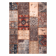 Koberec ANTIKA ancient rust, moderný patchwork, grécky umývateľný - terakota