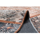 ANTIKA ancient rust rug, modern patchwork, Greek washable - terracotta