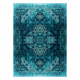 ANTIKA carpet ancret azure, modern ornament, washable - blue