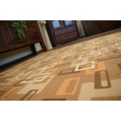 FLAT 48956265 Sisalteppich Geometrisch - naturbeige Strohfarbe, Kordel