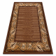 BCF Tapis Morad FELIKS cadre, feuilles classique - marron