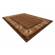 BCF Tapis Morad FELIKS cadre, feuilles classique - marron