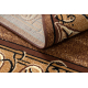 Carpet BCF Morad FELIKS Leaves, frame classic - brown 