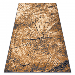 BCF Tapis Morad PIEŃ Arbre Bois - gris / beige / vieil or