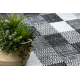 Carpet BCF Morad RAFIA Rectangles, geometric - grey