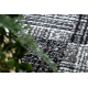 Carpet BCF Morad RAFIA Rectangles, geometric - grey