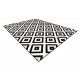Килим BCF Morad RUTA диаманти, геометричен - черен / сметана