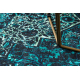 ANTIKA szőnyeg kör ancret azure, modern dísz, mosható - kék