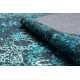 ANTIKA teppe sirkel ancret azure, moderne ornament, vaskbar - blå