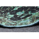 ANTIKA tapijt cirkel ancret oldcooper, modern ornament, wasbaar - groen