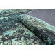 ANTIKA kilimas apskritimo ancret oldcooper, modernus ornamentas, plaunamas - žalias 