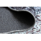 ANTIKA carpet circle ancret washedstone, modern ornament, washable - grey
