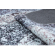ANTIKA alfombra circulo ancret washedstone, adorno sunset, lavable - gris 